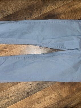 Tommy Hilfiger Light Blue Slim Fit Pants with Navy Label and Signature Trim
